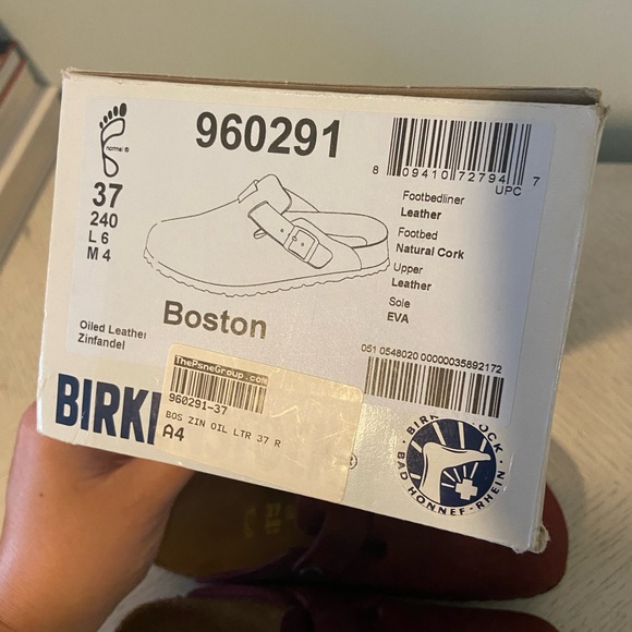 Birkenstock Boston in zinfandel leather size 37 - Picture 2 of 10